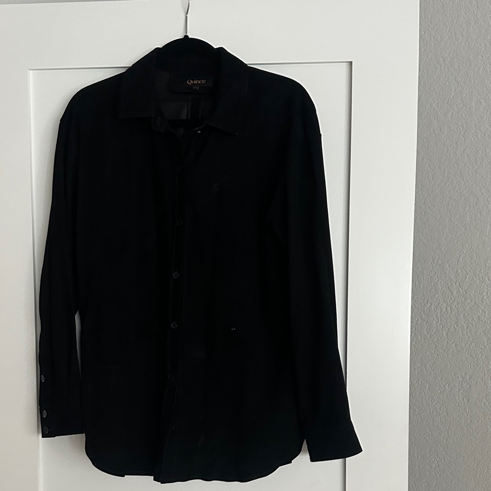 Quince Black Suede Women's Jacket